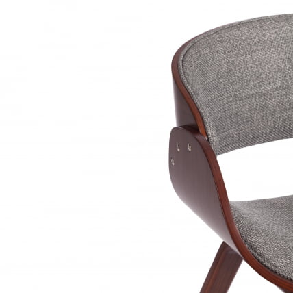 Стул LANDO (mod.8036) дерево / ткань, 59х53х75 см, орех/серый, Aimcasa 28_8