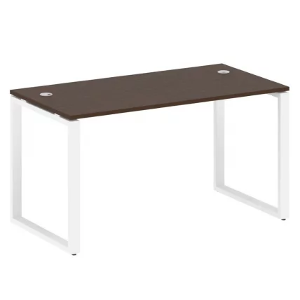 Стол письменный на О-образном м/к METAL SYSTEM БО.СП-3 Венге/Белый_0