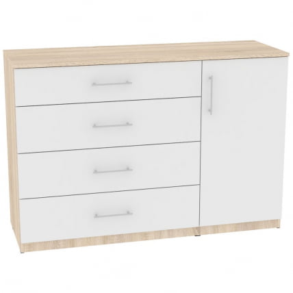 Комод Калисто(К45)923х1352х468ручкарейлинг160мм(ДСС-Белый) / Калисто(K45)923х1352х468ручкарейлинг160мм(ДСС-Белый)_0