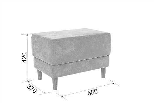 Пуф Рондо 2 Рондо 2 Графит (велюр)_1