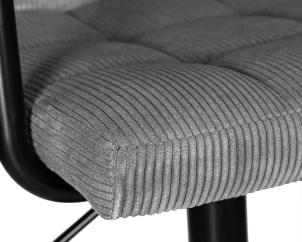 Стул барный ДОБРИН КРУГЕР АРМ БЛАCК (серый вельвет (ЛАР-Е2041-25)) 2 шт / DOBRIN KRUGER ARM BLACK (LAR-E2041-25))_6