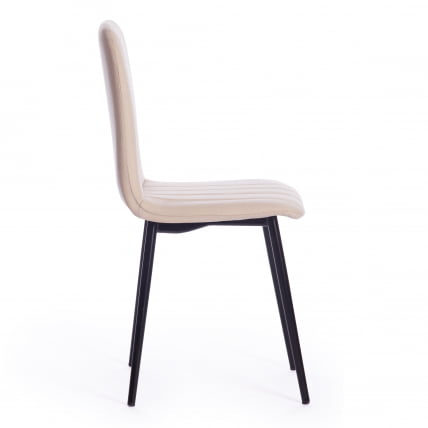 Стул ARC ткань/металл, 46 х 52 х 88 см, бежевый 08/черный_1