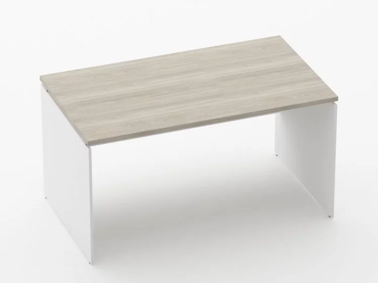 Стол прямой Deka ЛДСП каркас 75.08.14 Дуб Сантана светлый/Белый_0