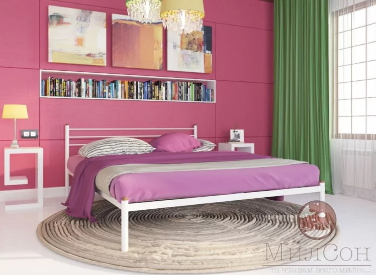 Кровать Милана 1800х1900 Белая_1