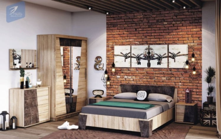 Шкаф-купе Санремо ШК-006 Дуб сонома светлый Ателье темное_2