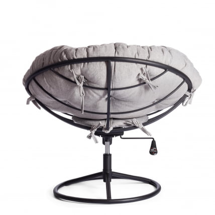 Кресло CLOUDE HOME рогожка/металл, 97х98х90-96см, серо-бежевый, 3M 16/2_4