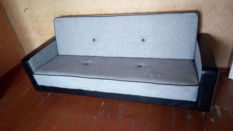 Диван-кровать Престиж Рогожка B1 Лаки блэк_4