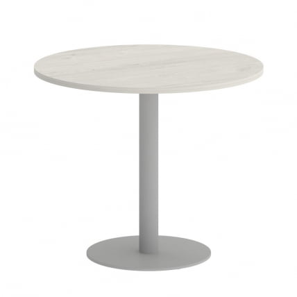 Стол журнальный круглый HOME OFFICE VR.SP-5-90.1 Дуб Наварра/Серый металл_0