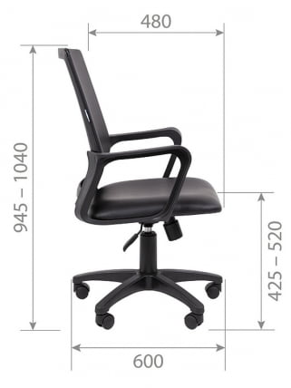 Офисное кресло Chairman 606 Черное_14