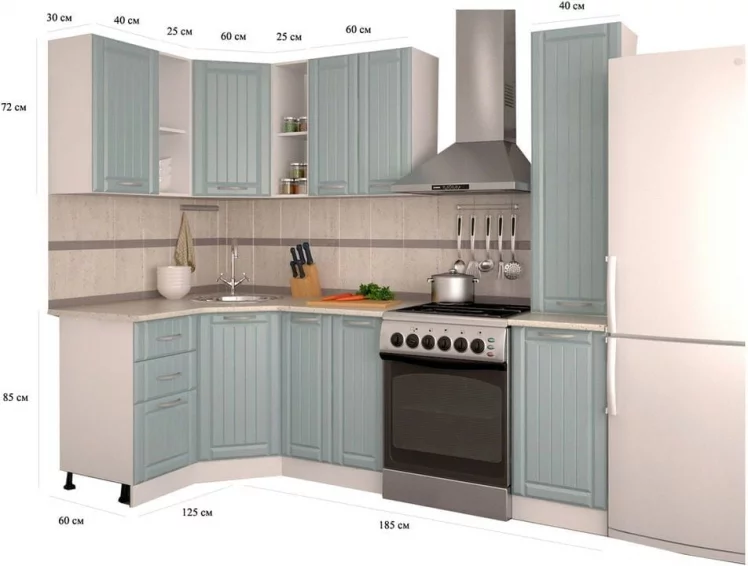 Кухонный гарнитур угловой Тополь скай №2_1