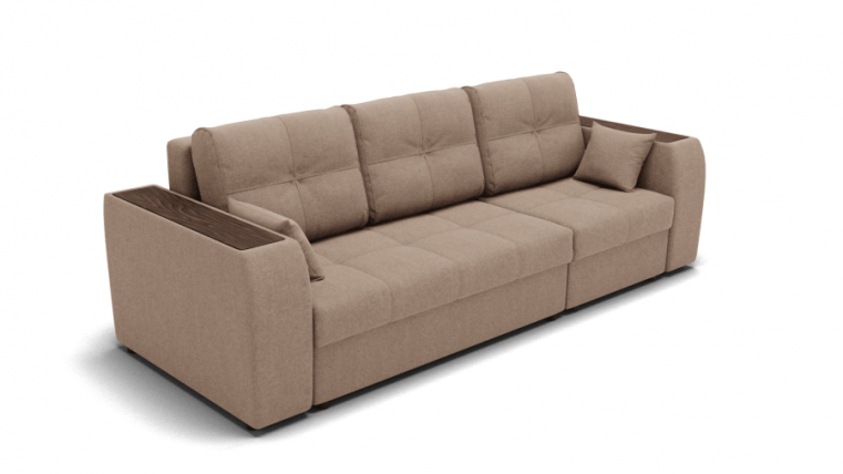 Диван Сенатор-2 НПБ угол левый/правый (ЗР) Цвет фасада: Светло коричневый; Тип: Левый/правый; Материал фасада: Металл/Велюр_0