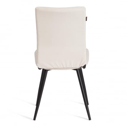 Стул обеденный Monte Carlo TREND, велюр, молочный/черный, 4, 49х51х93 см_3