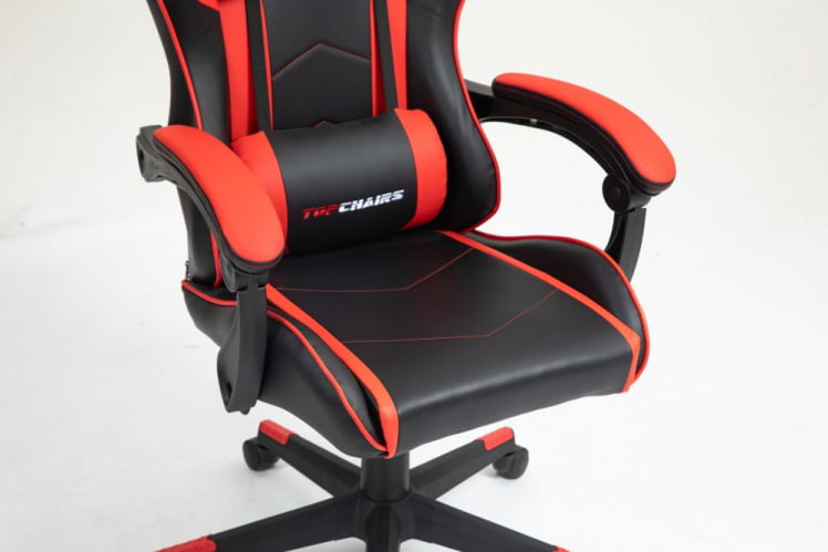 Кресло спортивное TopChairs Shadow черно-красный_6