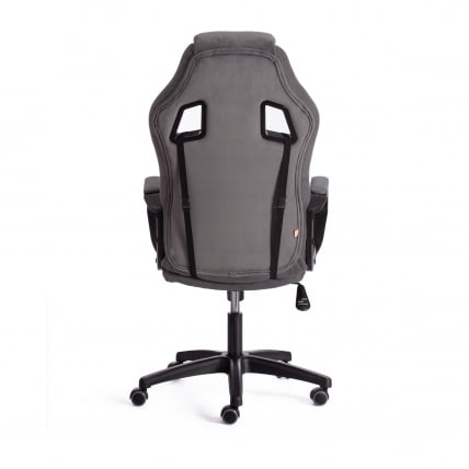 Кресло DRIVER (22) флок/ткань, серый/серый, 29/TW-12_3