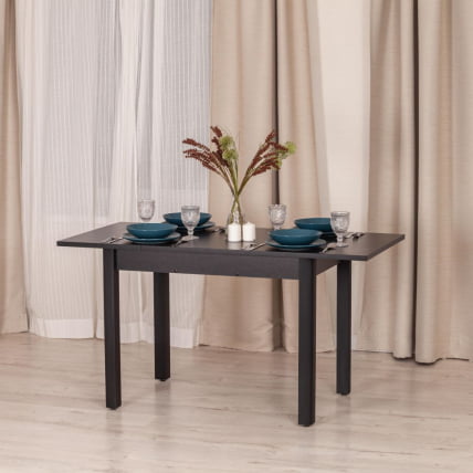 Стол TURIA ЛДСП/HPL/МДФ, 100 х 70+40 х 75 см, Кварцит светлый/белый_9