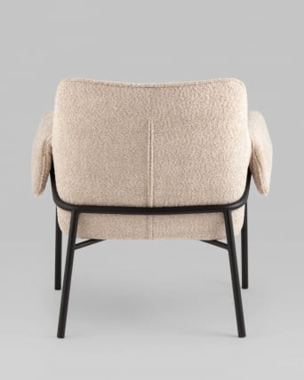 Кресло лаунж Бесс альпака Бежевый_5