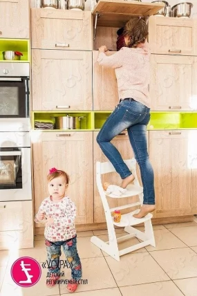 Растущий стул Усура Белый_11