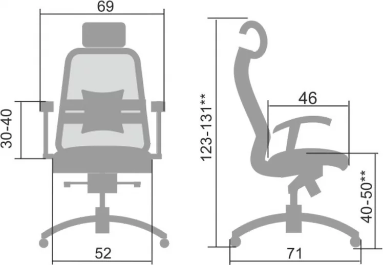 Кресло руководителя Samurai S-3.04 Белый лебедь_4
