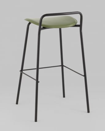 Стул барный Mantis экокожа зеленый_3