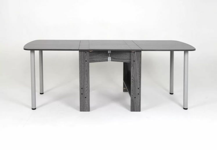 Стол-книжка раздвижной Оригами Ясень Анкор темный_7