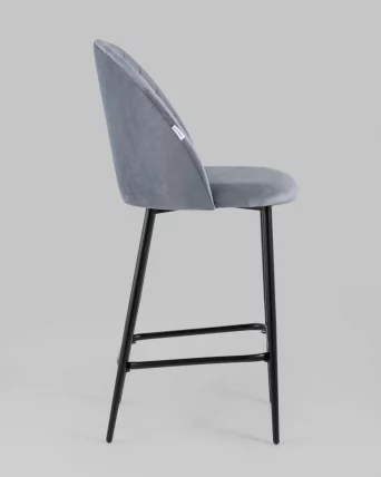 Стул полубарный Марсель ПЛ велюр Серый_3