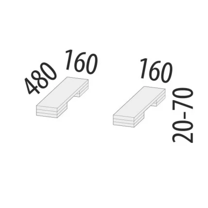 Подставка под технику Дакота 103.56 (комплект 2 шт.)_2