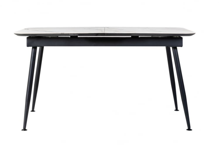 Стол Месси раздвиж. 140-180 Светлый мрамор/Бабочка_1