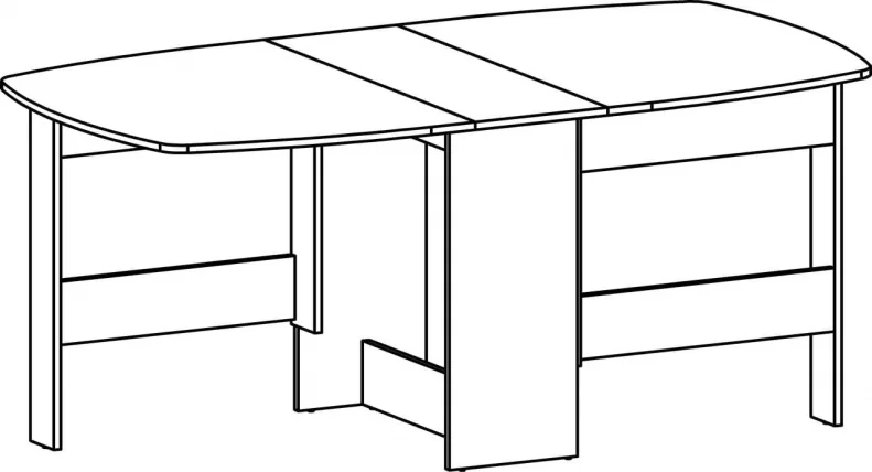 Стол-книжка 1-65 ТМ1 Ясень шимо темный/ясень шимо светлый_1