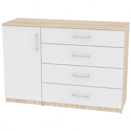 Комод Калисто(K44)923х1352х468ручкарейлинг160мм(ДСС-Белый)_0