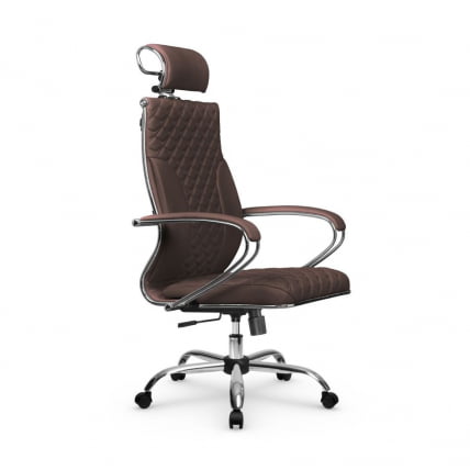 Кресло руководителя Metta L 2c 44C/K116 Infinity Easy Clean (MPES) Комплект 5 Темно-коричневое_1