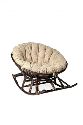 Кресло-качалка Папасан 23/01D темно  коричневый_0