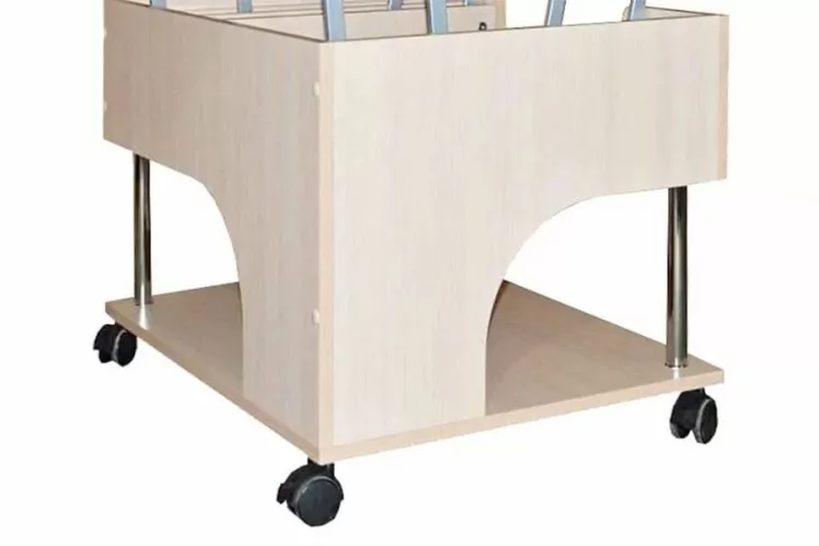 Стол-трансформер раскладной Стэп Ясень Шимо светлый_6