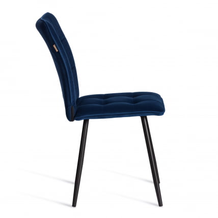Стул обеденный Bari LT, велюр, Blue (синий), 41х55х89 см_1