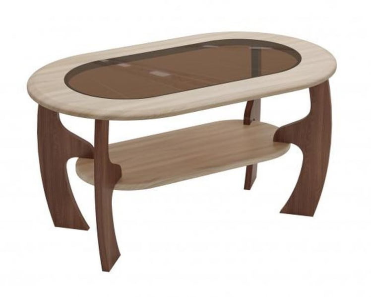 Стол журнальный Маджеста-2 Ясень шимо темный Ясень шимо светлый_0