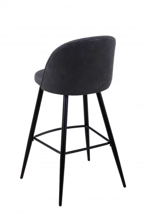 Барный стул Лион Темно-серый_4