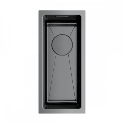 Мойка Омоикири Таки 20-У/Иф-Гм Нерж.Сталь/Вороненая Сталь / Omoikiri Taki 20-U/If-Gm_0