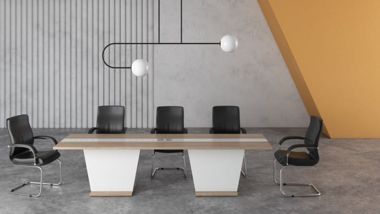 Составной конференц-стол ASTI №02 Вяз Белый_0