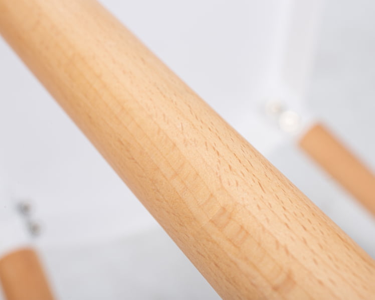 Стул обеденный ДОБРИН ТХЕО ножки светлый бук Белый В-02 / DOBRIN THEO W-02_10