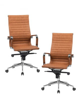 Офисное кресло для руководителей DOBRIN CLARK (светло-коричневый №321) 2 шт_0
