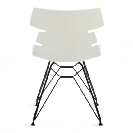 Стул ХАНСЕН (мод. 622Н) / 1 шт. в упаковке пластик/металл, 51х47х80 см, высота до сиденья 45 см, белый/черный / HANSEN (mod. 622N)_3