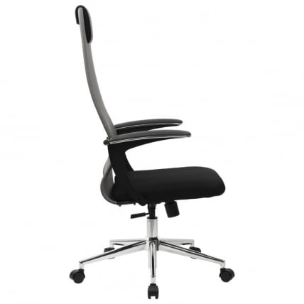 Кресло руководителя BRABIX PREMIUM Ultimate EX-801 хром Черное/серое_2