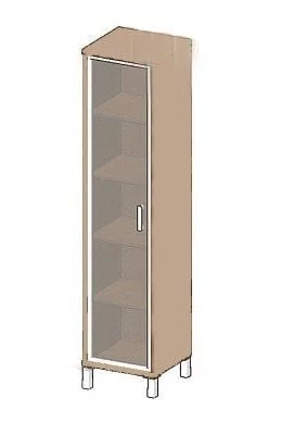 Стеллаж стекло в раме В431.8 R Дуб девон_0