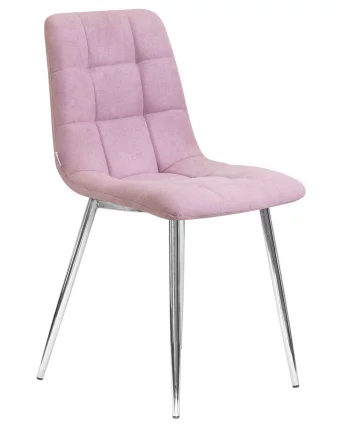 Стул обеденный DOBRIN ALEX хром ножки Сиреневая ткань UF860-04B_1