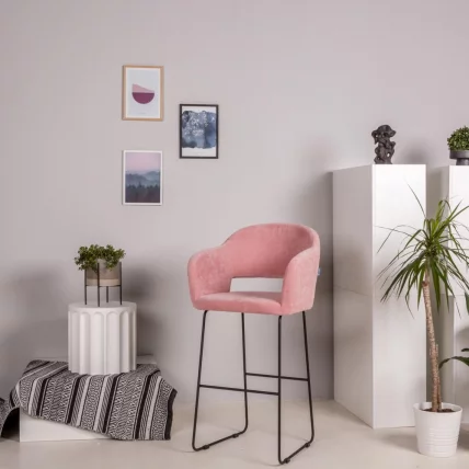 Стул барный Oscar (Б) Розов/ЛинкЗолот_4