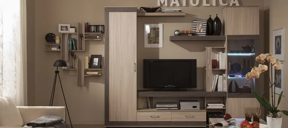 Полки Maiolica 18 Ясень Шимо светлый_3