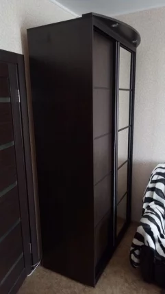 Шкаф-купе 2-х дверный Акцент-Квадро Д 1200х600  Венге/Бронза_2