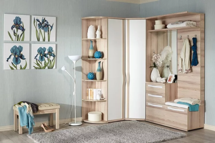 Шкаф угловой 45 Марта ЛД 124.031.000 М Белый Дезира Эш_2