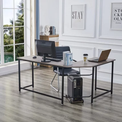 Угловой письменный стол KIWI Черный дуб BLACK OAK_0