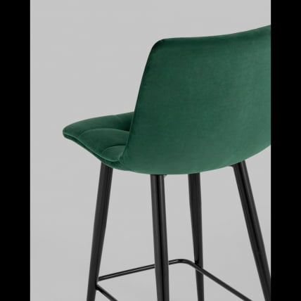 Стул полубарный Джанго велюр Зеленый_7
