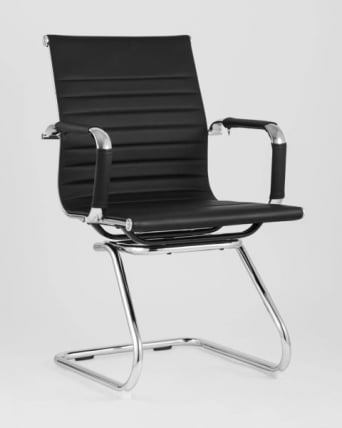 Кресло для посетителей ТопЧаирс Висит черное 2 шт. / TopChairs Visit_0